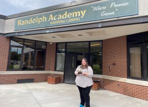 Randolph Academy honors School Nurse Shelly Harris with 2021 ‘Golden Apple’ award